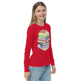 "Bookstack" Youth long sleeve tee