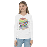 "Bookstack" Youth long sleeve tee