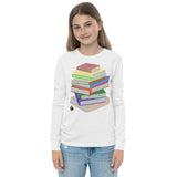 "Bookstack" Youth long sleeve tee