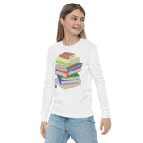 "Bookstack" Youth long sleeve tee