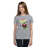 "Bookworm/Bookstack" Youth Short Sleeve T-Shirt