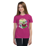 "Bookworm/Bookstack" Youth Short Sleeve T-Shirt