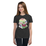 "Bookworm/Bookstack" Youth Short Sleeve T-Shirt