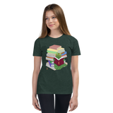 "Bookworm/Bookstack" Youth Short Sleeve T-Shirt