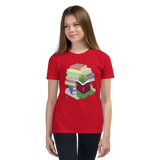 "Bookworm/Bookstack" Youth Short Sleeve T-Shirt